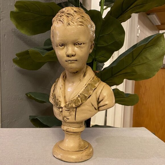 Portrait Bust of Boy Statue - Picture 2 of 15